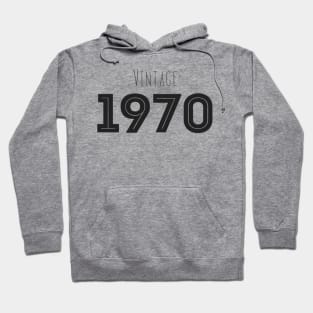 Vintage 1970 black Hoodie